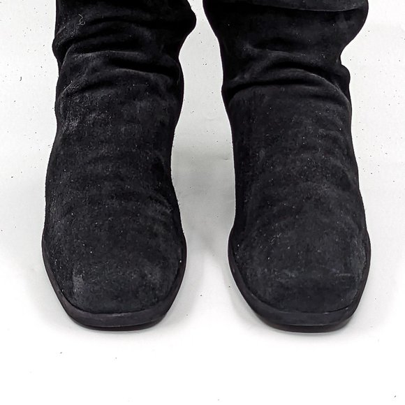 La Canadienne Women Wedge Black Fine Suede Mid Calf boots size 9 - Picture 9 of 11